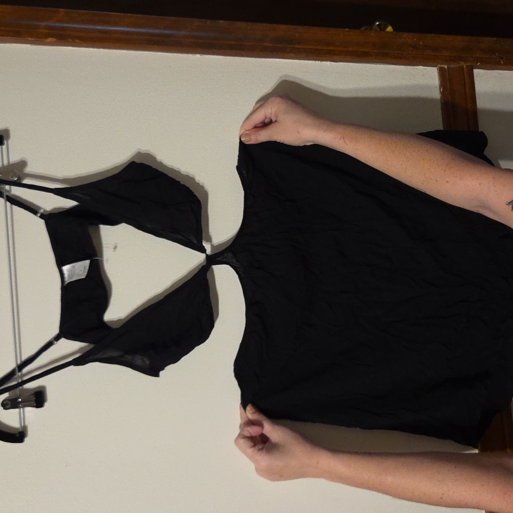 Wild Fable Black Dress with Cutout Detail